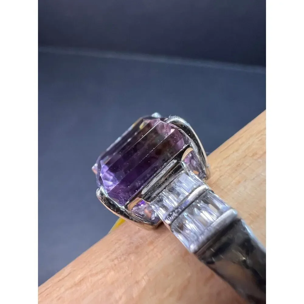 NEW ametrine and topaz sterling silver ring size 11